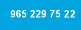 965 229 75 22 965 229 75 22